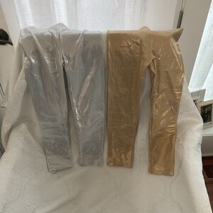 Garanimals Shiny Kids Leggings - Silver, Gold, Tan